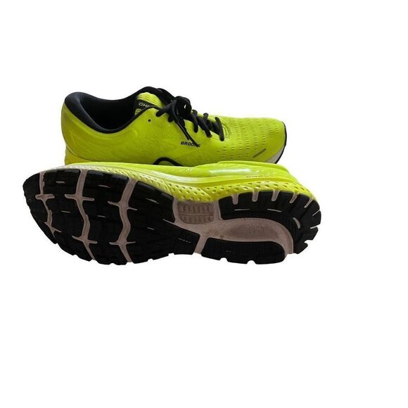 Brooks Ghost Mens Neon Green Lace Up Road Sneakers Athletic Running Shoes 11.5 - Picture 5 of 12